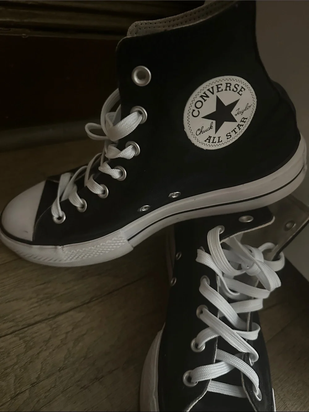 Converse Black High-Top Chukka Boots with White Accents Euphoria Zedaya Kicks